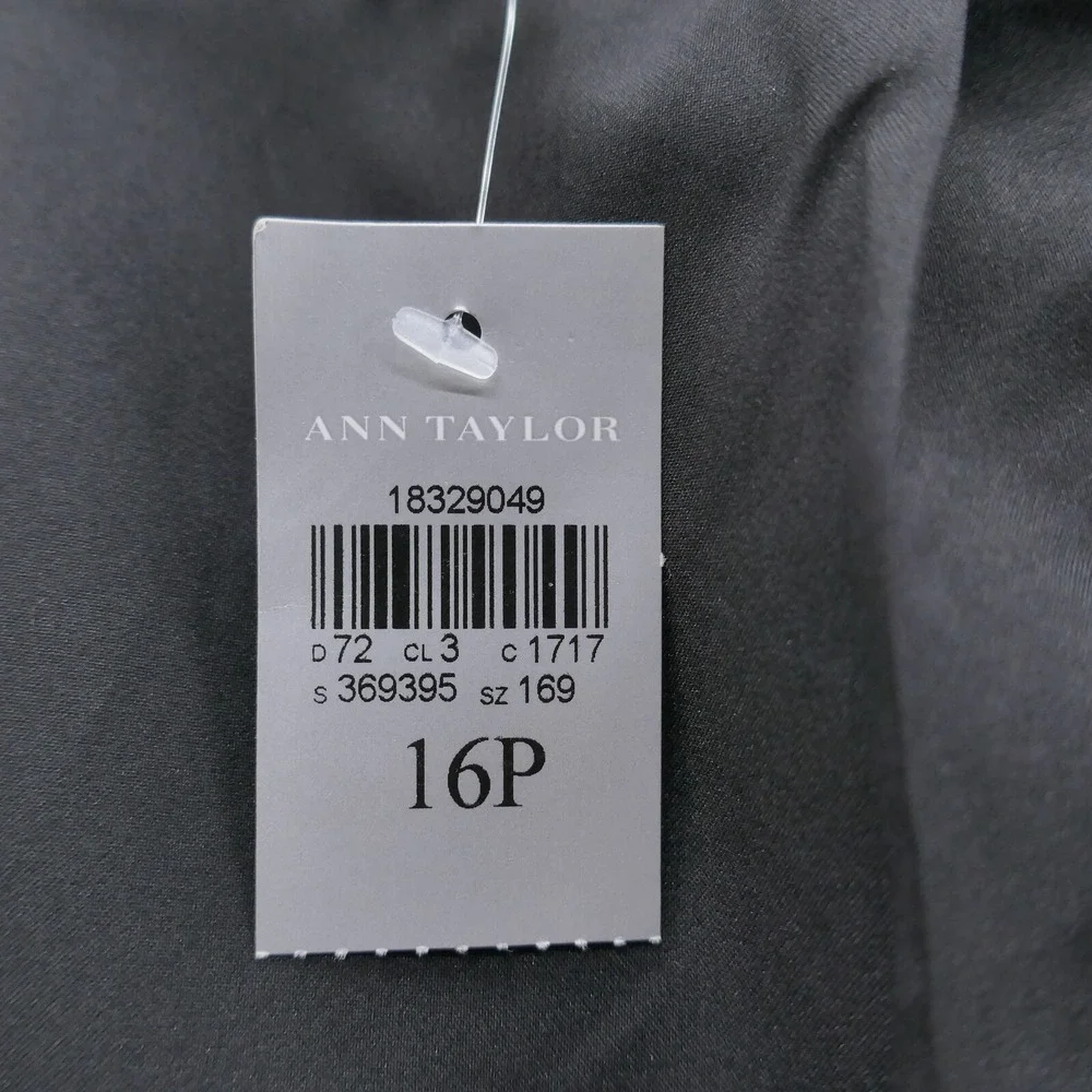 Ann Taylor Petite Blue Tweed Pencil Skirt Size 16P Textured Professional Lined